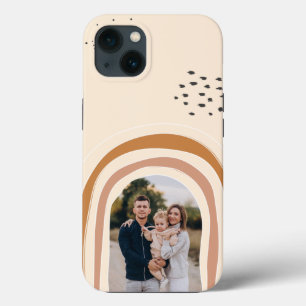 Cute Boho Rainbow Custom Your Photo iPhone Case