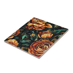 Cute Boho Rose Ceramic Tiles For Living Space