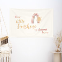 Cute Boho Sun and Rainbow Baby