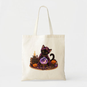 Cute Bombay Cat Fortune Teller Halloween Tote Bag