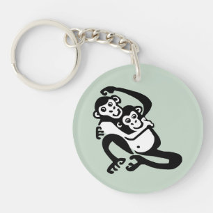 Cute BONOBO - Chimpanzee -Primate - Wildlife Keychain