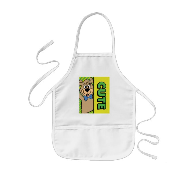 Cute Boo-Boo Bear Kids Apron (Front)