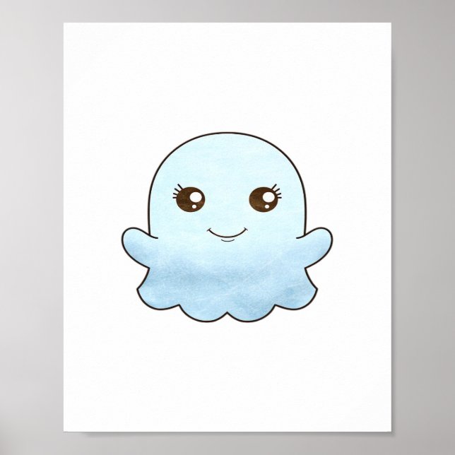 Cute Boo Design Trendy Unique Poster (Front)