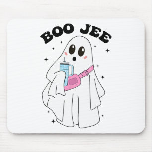 Cute Boo Ghost Funny Halloween Costume Boo Jee Gho Mouse Pad