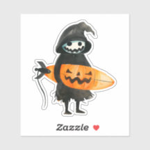 Cute Boo Ghosts Pumpkin Happy Halloween Sticker