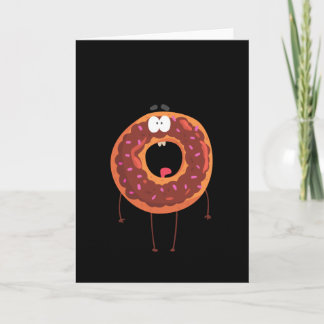 Cute Boo Halloween Donut Card