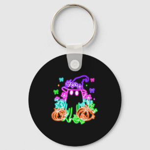 Cute Boo Halloween Ghost Witch Pumpkin Trendy Hall Keychain