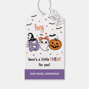 Cute Boo Halloween Treat Tags For Favours