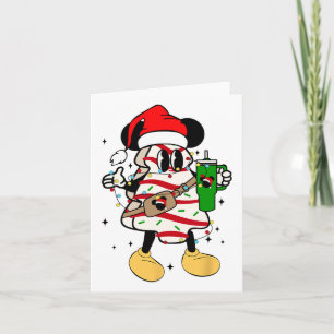 Cute Boo Jee Christmas Trees Cakes Funny Boo-jee X Card
