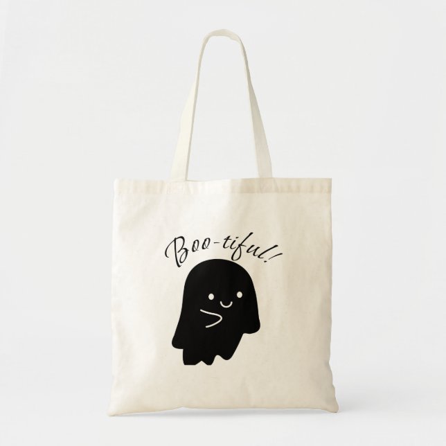 Cute Boo-tiful Ghost Tote Bag (Front)