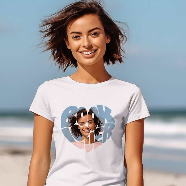 Cute Book Lover Custom Photo T-Shirt (Creator Uploaded)