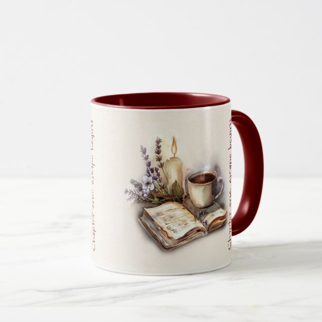 Cute Book Lover Quote Wrap Mug (Front Right)