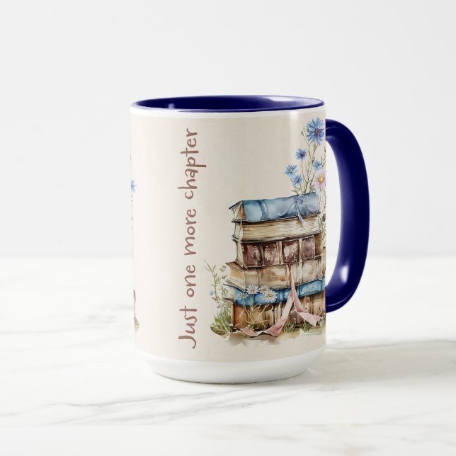 Cute Book Lover Quote Wrap Mug (Front Right)