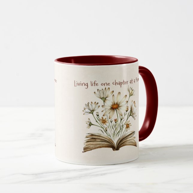 Cute Book Lover Quote Wrap Mug (Front Right)