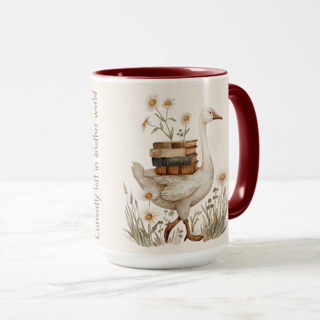 Cute Book Lover Quote Wrap Mug (Front Right)
