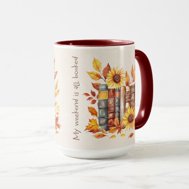 Cute Book Lover Quote Wrap Mug (Front Right)