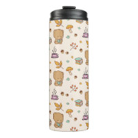Cute Book Lovers Woodland Bear Pattern