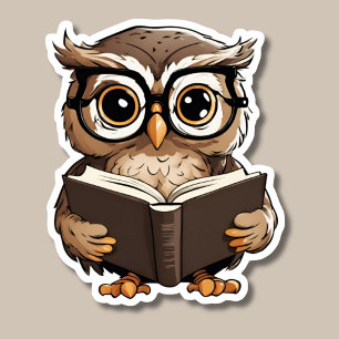 Cute Book Owl Waterproof 
