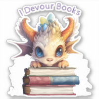  *~* Cute Book Reading Baby Dragon AP88 I DEVOUR