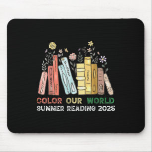 Cute Book Wildflowers ,colour Our World Summer Rea Mouse Pad