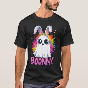 Cute Boonny Bunny Ghost Pun Halloween Costume Girl T-Shirt