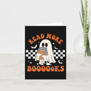 Cute Booooks Ghost Read More Books Funny Teacher H Card
