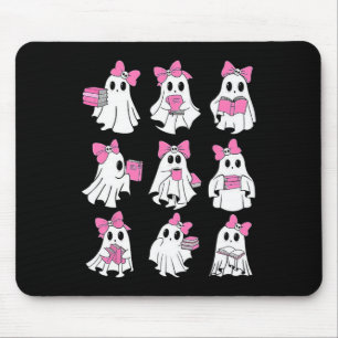 Cute Booooks Ghost Read More Books Funny Teacher H Mouse Pad