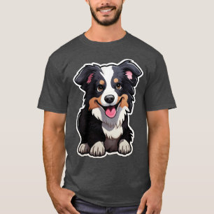 Cute Border Collie Dogs Funny Border Collie 6 T-Shirt