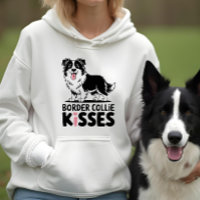 Cute Border Collie Kisses Cartoon Puppy Dog Lover