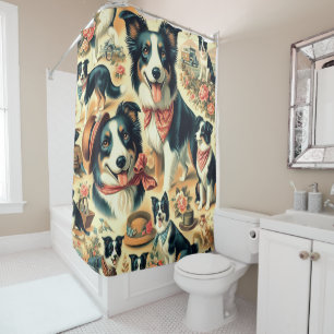 Cute Border Collie Seamless