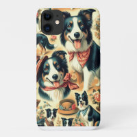 Cute Border Collie Seamless