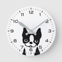 Cute Boston Terrier Cartoon Dog