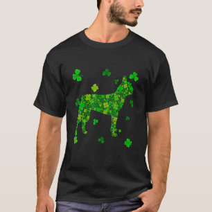 Cute Boston Terrier Dog Shamrock Irish St Patricks T-Shirt