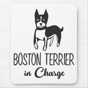 Cute Boston Terrier Gift Puppy Dog Lover Mouse Pad