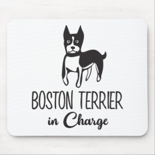 Cute Boston Terrier Gift Puppy Dog Lover Mouse Pad