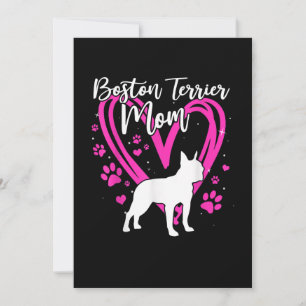 Cute Boston Terrier Mom For Mothers Day Gift Announcement