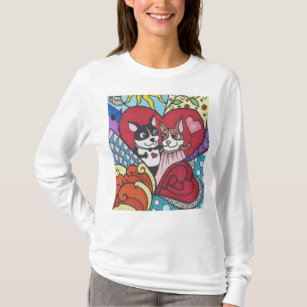cute Boston Terrier Valentine heart shirt