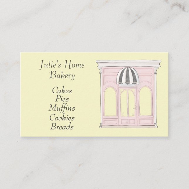 Cute boulangerie Carte de visite (Devant)