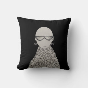 Cute bow earrings throw pillow