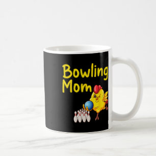 Cute Bowling Mom Funny Bowler Bowl Game Enthusiast Coffee Mug