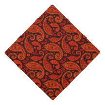 Cute bown swirl paisley patterns Case-Mate iPhone  Graduation Cap Topper