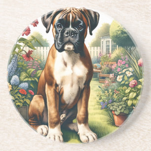 Cute Boxer Dog Coaster