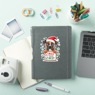 Cute Boxer dog Dog Christmas Nice Tried my Best  (
