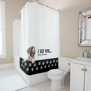 Cute Boxer Dog Shower Curtain