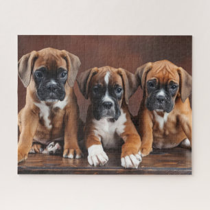 Cute Boxer Puppies Jigsaw Puzzle