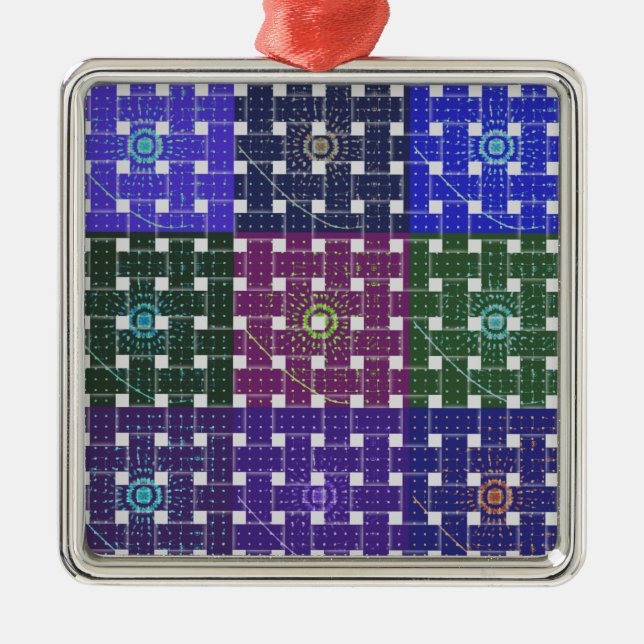 cute boxes metal ornament (Front)