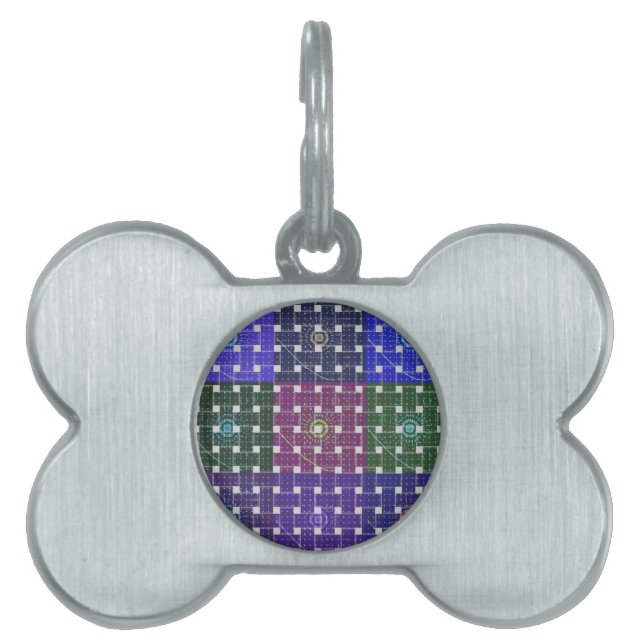 cute boxes pet name tag (Front)
