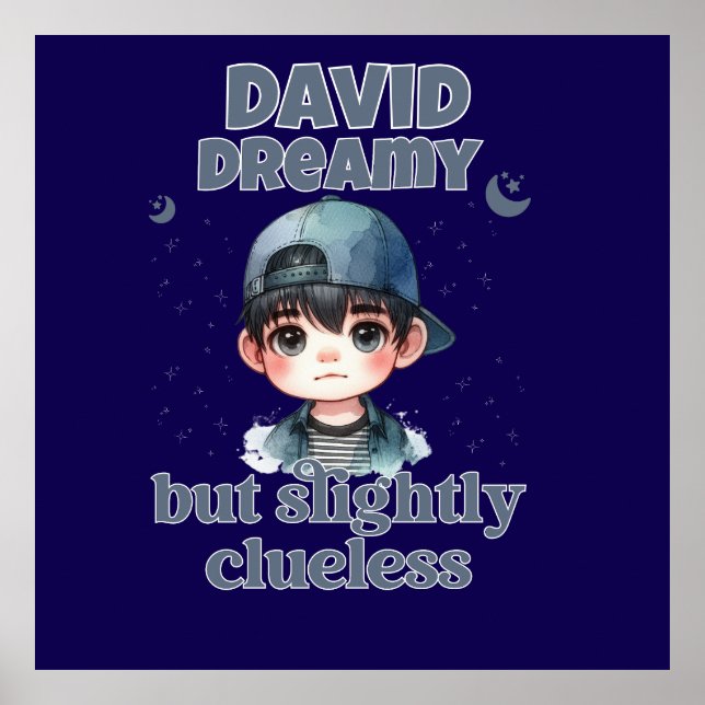 Cute Boy Dreamy But Slightly Clueless Poster (Front)