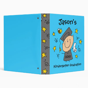 Cute Boy Grad Custom Keepsake Binder