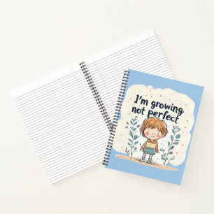 Cute Boy Growing Not Perfect Back to School Notebook